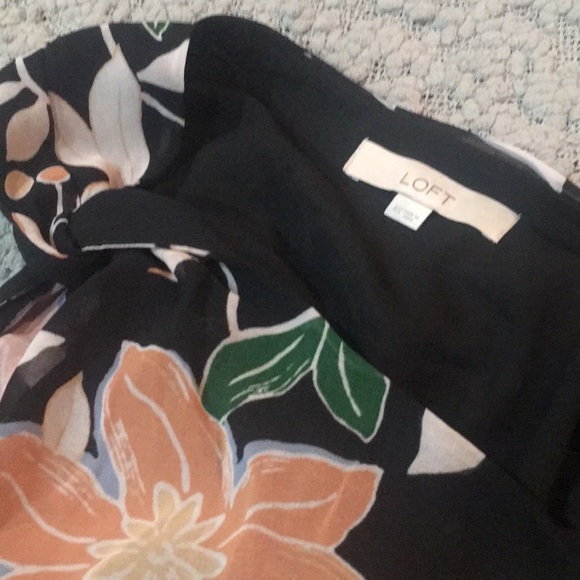 LOFT Floral One Shoulder Dress - Picture 4 of 4